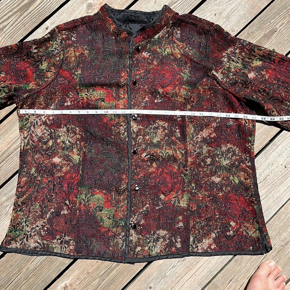 Reversible tapestry and black jacket 2X - Picture 10 of 11